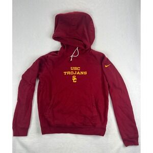 Nike USC Trojans Pullover Hoodie Sweatshirt Mens Large Cardinal Red Collegiate